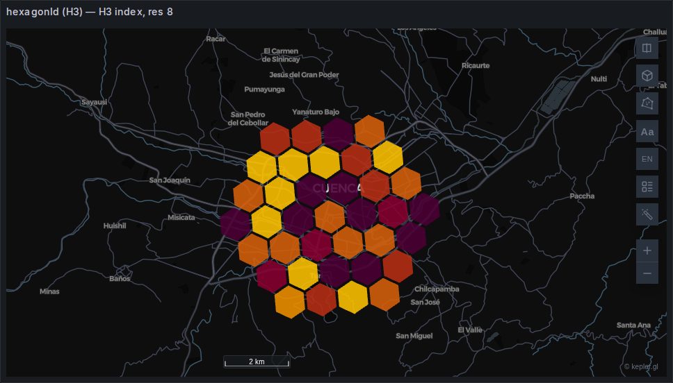 H3 hexagon layer